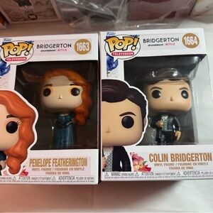 Bridgerton Colin Bridgerton and Penelope Featherington Funko Pop NEW